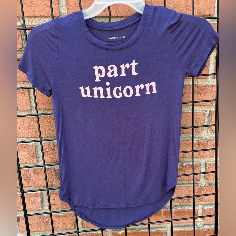 Grayson Social XL Part Unicorn T Shirt Size XL